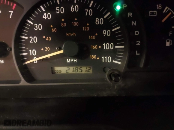 2000 Toyota Tundra SR5 with VIN 5TBRT341XYS066351, listed as a IAAI auction lot 41485162 with 218,512 mi miles and . Bid and sale history available at DreamBid. Image 15.
