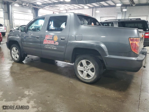 2011 Honda Ridgeline RTL with VIN 5FPYK1F52BB006545, listed as a Copart auction lot 50235045 with 207,050 mi miles and Salvage Title. Bid and sale history available at carsss.com. Image 2.