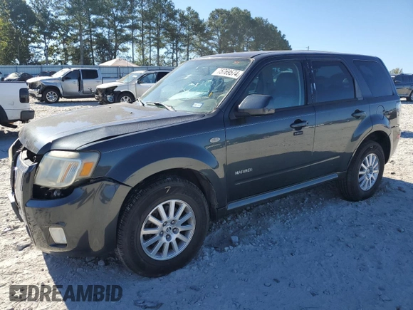2008 Mercury Mariner Premier with VIN 4M2CU87108KJ08482, listed as a Copart auction lot 75769574 with 155,075 mi miles and Salvage Title. Bid and sale history available at carsss.com. Image 1.