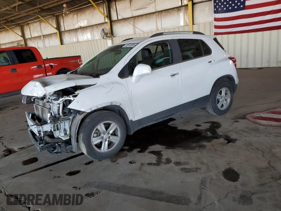 2020 Chevrolet Trax LT with VIN 3GNCJLSBXLL283371, listed as a Copart auction lot 53510385 with 87,582 mi miles and Salvage Title. Bid and sale history available at DreamBid. Image 1.
