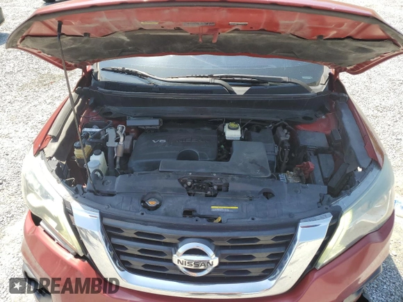2017 Nissan Pathfinder Platinum with VIN 5N1DR2MN3HC688574, listed as a Copart auction lot 53822545 with 224,239 mi miles and Clean Title. Bid and sale history available at carsss.com. Image 12.