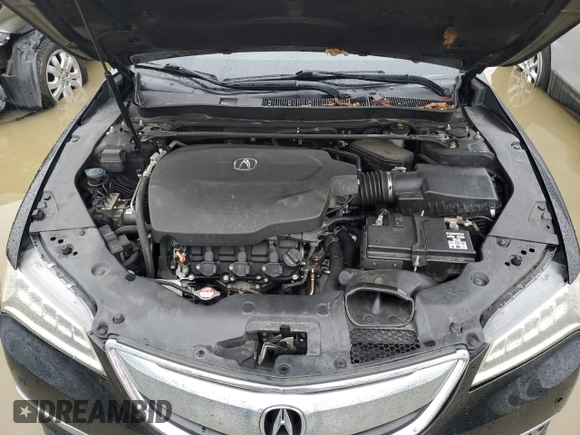 2015 Acura TLX V6 Advance with VIN 19UUB2F7XFA004587, listed as a Copart auction lot 86142474 with 0 mi miles and Salvage Title. Bid and sale history available at carsss.com. Image 12.