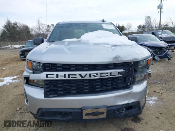 2020 Chevrolet Silverado 1500 Custom with VIN 1GCRWBEKXLZ375096, listed as a IAAI auction lot 41299675 with 32,046 mi miles. Bid and sale history available at carsss.com. Image 12.