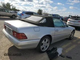 1999 Mercedes-Benz SL-Class with VIN WDBFA68F8XF175735, listed as a Copart auction lot 41658525 with 144,177 mi miles and Salvage Title. Bid and sale history available at carsss.com. Image 3.