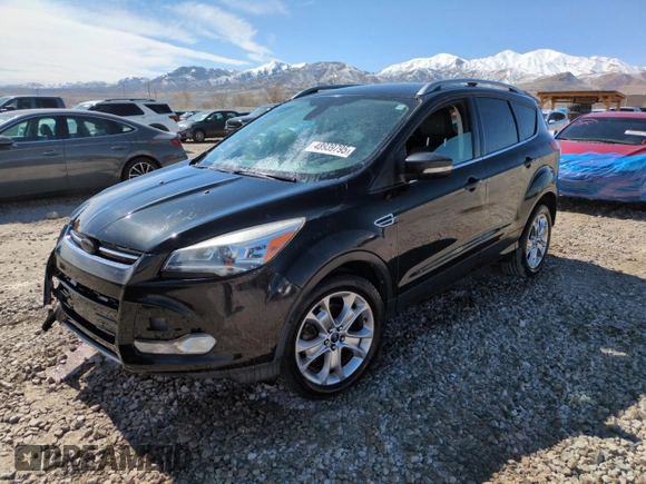 2014 Ford Escape Titanium with VIN 1FMCU9JX5EUC66899, listed as a Copart auction lot 48939795 with 125,814 mi miles and Salvage Title. Bid and sale history available at carsss.com. Image 1.