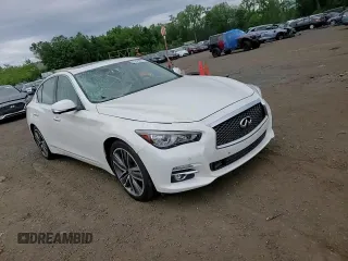 2014 Infiniti Q50 Premium with VIN JN1BV7AR1EM681496, listed as a Copart auction lot 61823625 with 53,261 mi miles and Salvage title. Bid and sale history available at DreamBid. Image 13.
