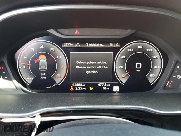 2021 Audi Q3 S line Premium Plus with VIN WA1EECF33M1006573, listed as a Copart auction lot 51449015 with 52,488 mi miles and Salvage Title. Bid and sale history available at carsss.com. Image 9.