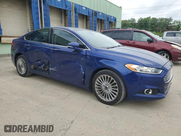 2016 Ford Fusion Titanium with VIN 3FA6P0D90GR232029, listed as a Copart auction lot 57096045 with 90,694 mi miles and Salvage title. Bid and sale history available at DreamBid. Image 4.