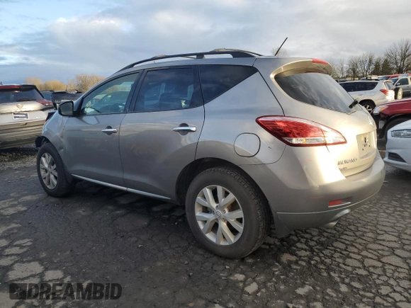 2012 Nissan Murano S with VIN JN8AZ1MWXCW203434, listed as a Copart auction lot 45884175 with 61,652 mi miles and Salvage Title. Bid and sale history available at DreamBid. Image 2.