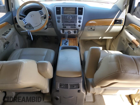 2008 Infiniti QX56 z VIN 5N3AA08D18N900593, wystawiony jako Copart lot #52088985 z przebiegiem 171 572 mil mil oraz Szkoda całkowita • Salvage title. Historia ofert i sprzedaży dostępna na DreamBid. Obrazek 8.