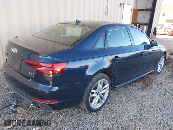2017 Audi A4 Season of Audi Premium with VIN WAUDNAF41HN041235, listed as a IAAI auction lot 41136289 with 46,754 mi miles. Bid and sale history available at carsss.com. Image 4.