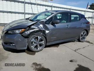 2018 Nissan LEAF S z VIN 1N4AZ1CPXJC314804, wystawiony jako Copart lot #54184945 z przebiegiem 80 778 mil mil oraz Szkody całkowita. Historia ofert i sprzedaży dostępna na DreamBid. Obrazek 1.