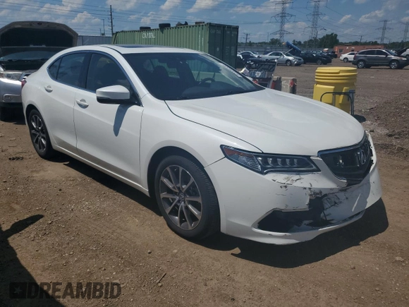 2015 Acura TLX Technology with VIN 19UUB2F54FA005541, listed as a Copart auction lot 62336535 with 89,327 mi miles and Salvage title. Bid and sale history available at DreamBid. Image 4.