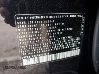 2023 Volkswagen Tiguan SE R-Line Black z VIN 3VVCB7AXXPM033818, wystawiony jako Copart lot #48759425 z przebiegiem 24 260 mil mil oraz Szkoda całkowita • Salvage title. Historia ofert i sprzedaży dostępna na DreamBid. Obrazek 14.