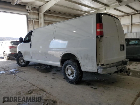 2017 Chevrolet Express Cargo Van with VIN 1GCZGHFG9H1104093, listed as a Copart auction lot 46190765 with 0 mi miles and Salvage Title. Bid and sale history available at carsss.com. Image 2.