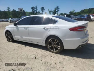 2019 Ford Fusion Titanium with VIN 3FA6P0K98KR233733, listed as a Copart auction lot 51134095 with 184,572 mi miles and Clean Title. Bid and sale history available at carsss.com. Image 2.