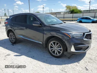 2020 Acura RDX w/Technology Pkg with VIN 5J8TC1H52LL003741, listed as a Copart auction lot 47876493 with 50,998 mi miles. Bid and sale history available at carsss.com. Image 4.