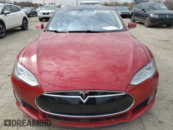 2015 Tesla Model S 85D with VIN 5YJSA1H20FF098488, listed as a Copart auction lot 50399335 with Not Provided miles and Salvage Title. Bid and sale history available at carsss.com. Image 5.