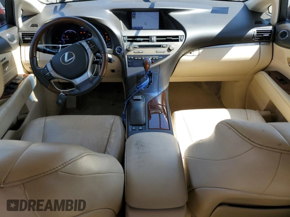 2013 Lexus RX 450h with VIN JTJZB1BA9D2008859, listed as a Copart auction lot 61040415 with 158,823 mi miles and Salvage title. Bid and sale history available at DreamBid. Image 8.