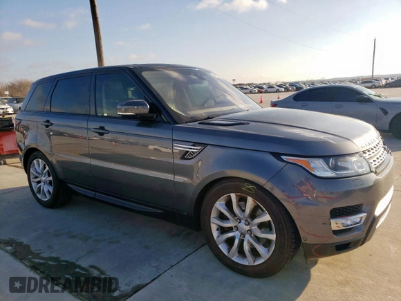 2017 Land Rover Range Rover Sport HSE with VIN SALWR2FV7HA125526, listed as a Copart auction lot 46792585 with 97,676 mi miles and Salvage Title. Bid and sale history available at carsss.com. Image 4.