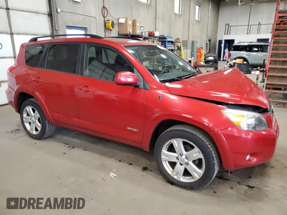 2007 Toyota RAV4 Sport with VIN JTMBD32V275075299, listed as a Copart auction lot 54177875 with 207,375 mi miles and Salvage title. Bid and sale history available at DreamBid. Image 4.