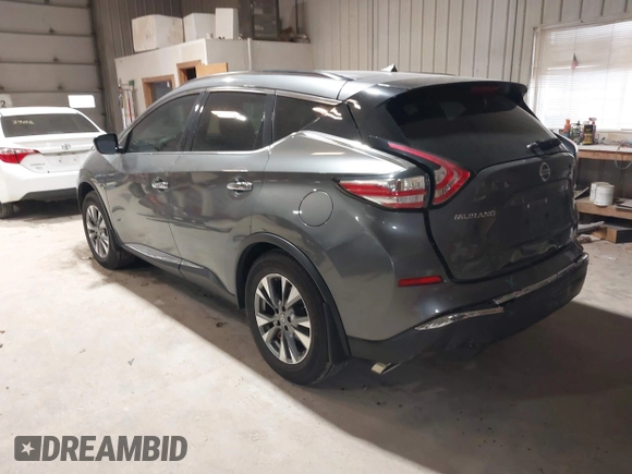 2016 Nissan Murano SL z VIN 5N1AZ2MH5GN125297, wystawiony jako IAAI lot #41973437 z przebiegiem 76 391 mil mil oraz . Historia ofert i sprzedaży dostępna na DreamBid. Obrazek 3.