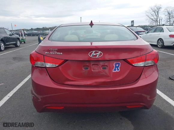 2013 Hyundai Elantra Limited PZEV with VIN 5NPDH4AE8DH193616, listed as a IAAI auction lot 39174523 with 100,681 mi miles. Bid and sale history available at carsss.com. Image 16.