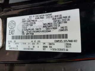 2013 Ford Escape SE with VIN 1FMCU9G96DUB33544, listed as a Copart auction lot 50563025 with 278,629 mi miles and Salvage Title. Bid and sale history available at DreamBid. Image 13.