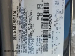 2010 Lincoln MKZ with VIN 3LNHL2JC6AR603983, listed as a Copart auction lot 53547415 with 183,540 mi miles and Salvage title. Bid and sale history available at DreamBid. Image 13.