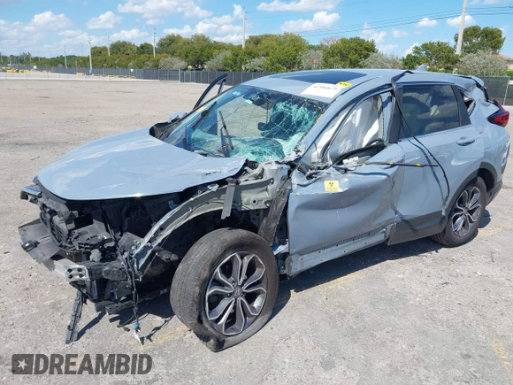 2022 Honda CR-V EX-L with VIN 7FARW1H88NE020614, listed as a IAAI auction lot 41910676 with Not Provided miles and . Bid and sale history available at carsss.com. Image 16.