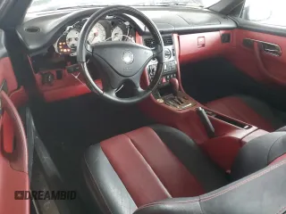 2001 Mercedes-Benz SLK-Class with VIN WDBKK65F51F206737, listed as a Copart auction lot 47884645 with 41,331 mi miles and Salvage Title. Bid and sale history available at carsss.com. Image 8.