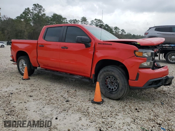 2020 Chevrolet Silverado 1500 Custom with VIN 3GCPWBEK9LG336880, listed as a Copart auction lot 86697014 with 92,820 mi miles and Salvage Title. Bid and sale history available at carsss.com. Image 4.