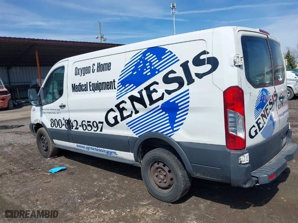 2016 Ford Transit Cargo Van with VIN 1FTYR1ZMXGKB36607, listed as a IAAI auction lot 41858002 with 1 mi miles. Bid and sale history available at carsss.com. Image 14.