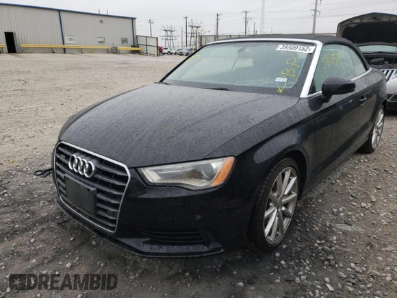 2016 Audi A3 2.0T Premium with VIN WAU78LFF1G1054364, listed as a Copart auction lot 39509152 with 58,659 mi miles. Bid and sale history available at carsss.com. Image 2.