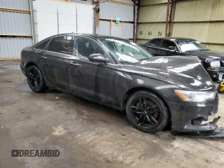 2015 Audi A6 with VIN WAUFFCFC9FN017044, listed as a Copart auction lot 51553694 with 181,733 mi miles and Salvage title. Bid and sale history available at DreamBid. Image 4.