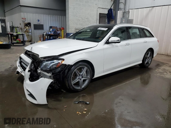 2017 Mercedes-Benz E-Class E 400 Luxury with VIN WDDZH6GB3HA141604, listed as a Copart auction lot 45021124 with 43,756 mi miles. Bid and sale history available at carsss.com. Image 1.