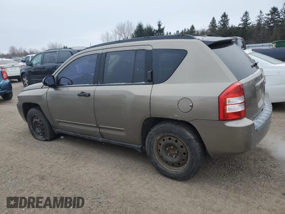 2008 Jeep Compass Sport with VIN 1J8FT47WX8D566487, listed as a Copart auction lot 87428694 with 377,985 mi miles and Salvage Title. Bid and sale history available at carsss.com. Image 2.