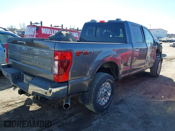 2021 Ford Super Duty F-250 SRW XL with VIN 1FT7W2BN5MEC89435, listed as a IAAI auction lot 41729358 with 40,397 mi miles. Bid and sale history available at carsss.com. Image 4.