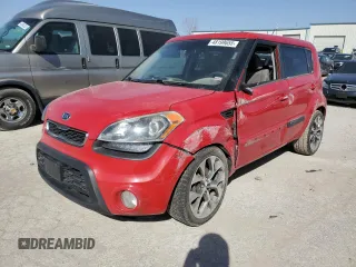 2012 Kia Soul + with VIN KNDJT2A64C7401735, listed as a Copart auction lot 48199655 with 119,693 mi miles and Salvage Title. Bid and sale history available at carsss.com. Image 1.