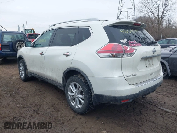2016 Nissan Rogue SL with VIN 5N1AT2MV8GC810347, listed as a IAAI auction lot 41654575 with 102,662 mi miles and . Bid and sale history available at DreamBid. Image 3.