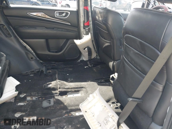 2015 Infiniti QX60 with VIN 5N1AL0MN1FC506201, listed as a IAAI auction lot 41974646 with 52,108 mi miles. Bid and sale history available at carsss.com. Image 8.