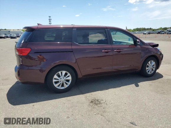 2018 Kia Sedona LX with VIN KNDMB5C19J6390544, listed as a Copart auction lot 56223214 with 0 mi miles and Salvage Title. Bid and sale history available at carsss.com. Image 3.