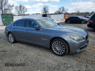 2012 BMW 7 Series 750i xDrive with VIN WBAKC6C55CDX99603, listed as a Copart auction lot 50835645 with 135,509 mi miles and Salvage Title. Bid and sale history available at DreamBid. Image 4.