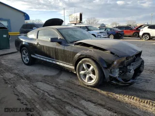 2008 Ford Mustang Deluxe with VIN 1ZVHT80N485195052, listed as a Copart auction lot 46899615 with 230,583 mi miles and Salvage Title. Bid and sale history available at carsss.com. Image 4.