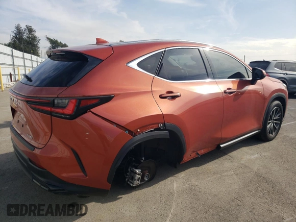 2022 Lexus NX with VIN JTJADCAZ7N2002974, listed as a Copart auction lot 83028284 with 17,117 mi miles and Salvage Title. Bid and sale history available at carsss.com. Image 3.