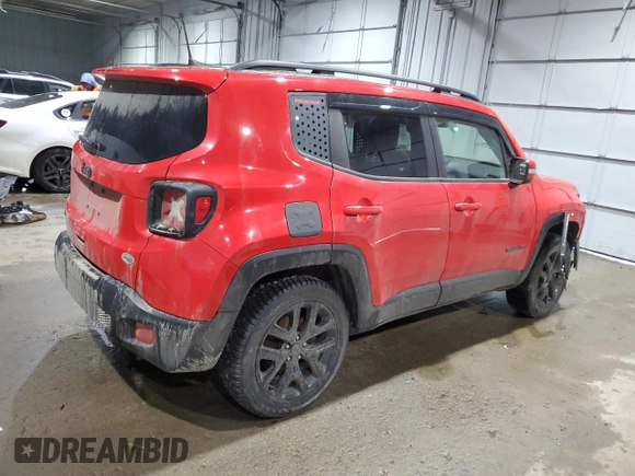2018 Jeep Renegade Altitude with VIN ZACCJBBB7JPH21173, listed as a Copart auction lot 46781825 with 105,067 mi miles and Salvage title. Bid and sale history available at DreamBid. Image 3.