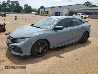 2021 Honda Civic Sport with VIN SHHFK7H42MU211162, listed as a Copart auction lot 54780215 with 84,938 mi miles and Salvage Title. Bid and sale history available at DreamBid. Image 1.