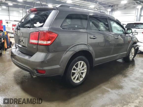 2015 Dodge Journey SXT with VIN 3C4PDDBG6FT600909, listed as a Copart auction lot 46151545 with 121,827 mi miles and Salvage Title. Bid and sale history available at DreamBid. Image 3.