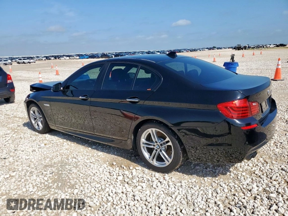 2015 BMW 5 Series 528i with VIN WBA5A5C59FD520199, listed as a Copart auction lot 59214725 with 116,914 mi miles and Salvage title. Bid and sale history available at DreamBid. Image 2.