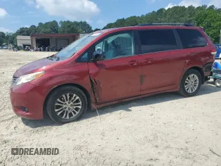 2012 Toyota Sienna XLE AAS with VIN 5TDYK3DC9CS243892, listed as a Copart auction lot 61198555 with 129,061 mi miles and Non repairable. Bid and sale history available at DreamBid. Image 1.